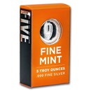 5 oz Cast-Poured Silver Bar - 9Fine Mint 5 oz Cast-Poured Silver Bar - 9Fine Mint